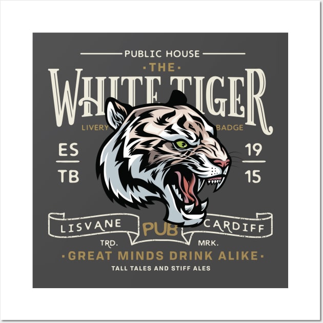 White Tiger Pub Wall Art by spicoli13